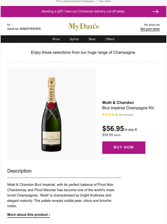Dan Murphys: -celebrating? Choose Champagne | Milled