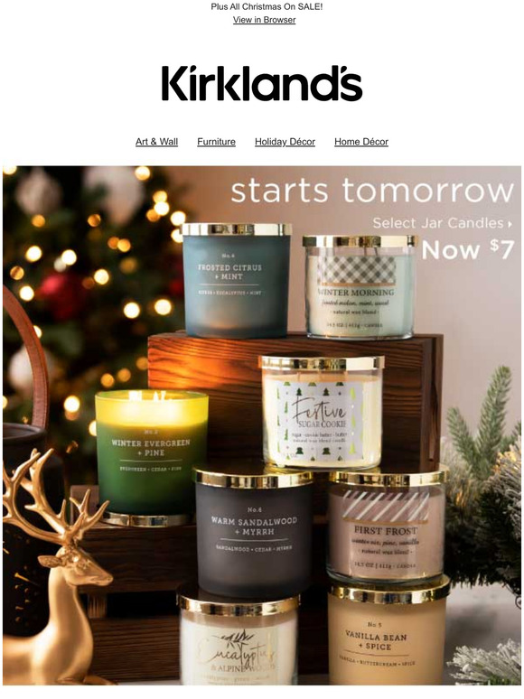 Kirkland's Home: Save the Date: Jar Candles Only $7 Tomorrow!! | Milled