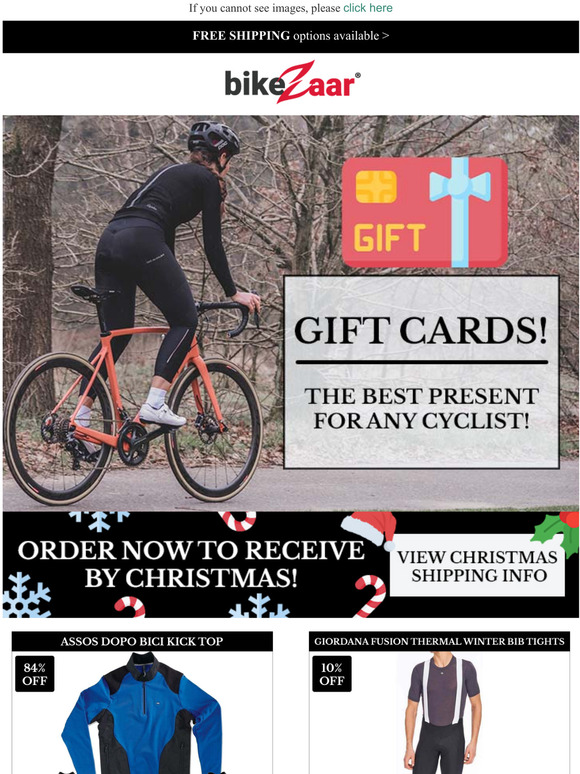 Gift Cards Available! | The perfect Gift For All Cyclists!