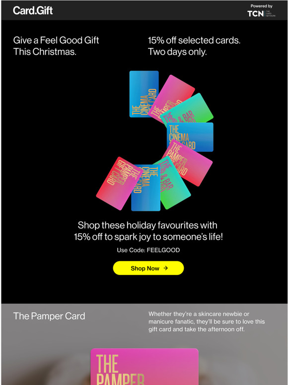 The Pamper Card – TCN Choice Cards