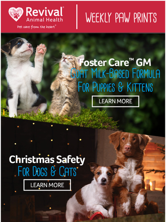 Revival Animal Health Goat Milk for Your Pups and Kittens Milled