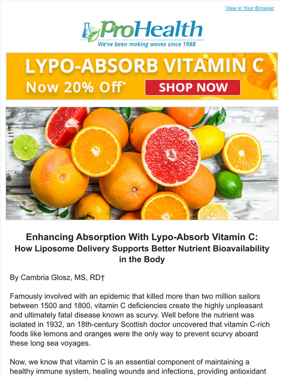 ProHealth The Ultimate Vitamin C Supplement Milled