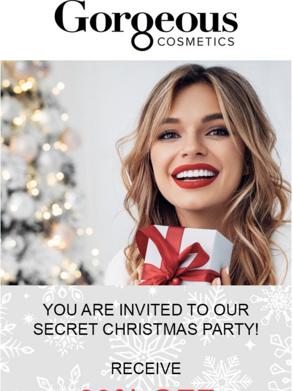 You are invited to our secret Christmas Party!