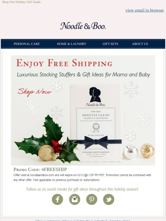 ENJOY FREE SHIPPING FOR LIMITED TIME