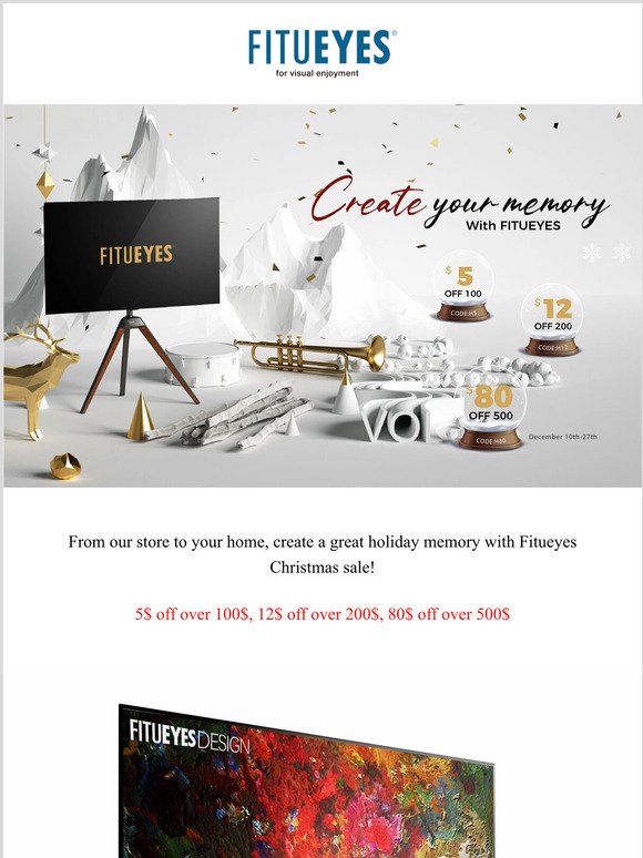 Christmas Sale: Create Your Memory With Fitueyes
