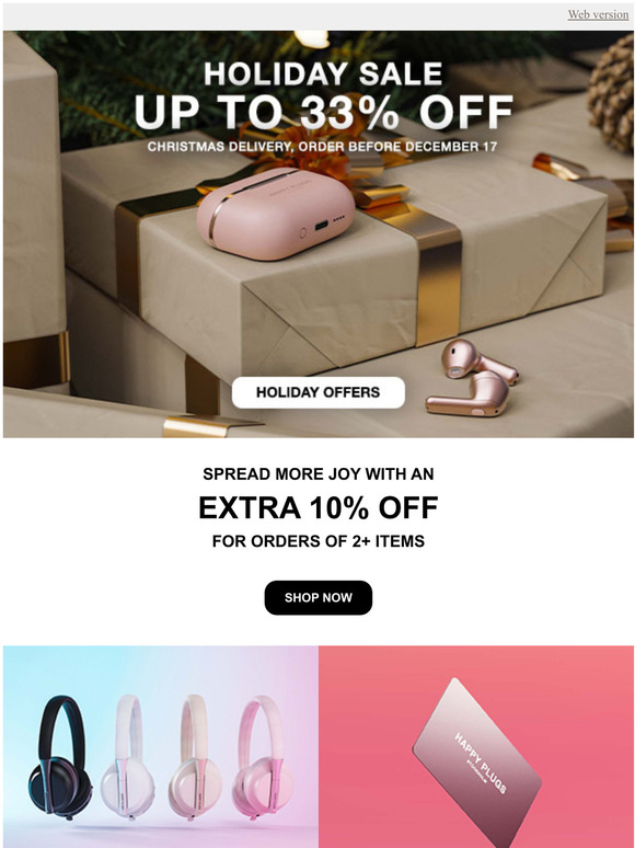 33% OFF - HOLIDAY SALE