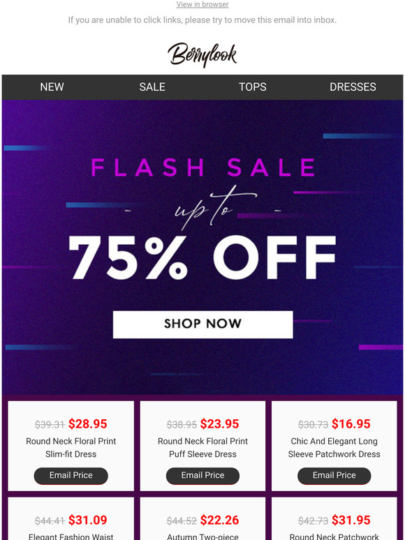 Friday FLASH SALE  75% Off... Don't Miss Out!