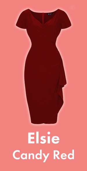 knee length dresses for ladies Autumn Leaves Elsie Dress by Lady Vintage – Lemonie Boutique