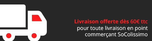 Livraison offerte des 60 euros ttc