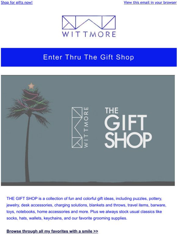 Enter thru The Gift Shop!
