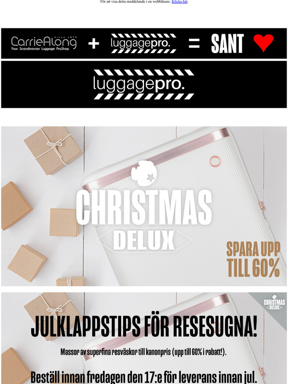 Spara upp till 60% - Xmas DELUX