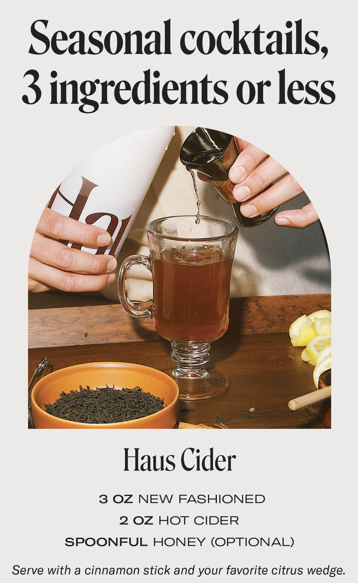 Haus Beverage Last call for holiday orders Milled