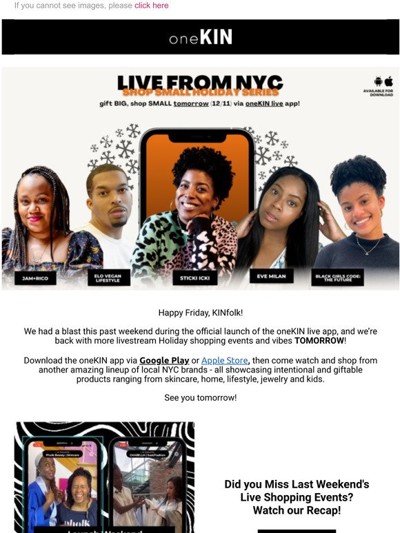 More LIVE shopping tomorrow w/ NYC's finest! You coming?