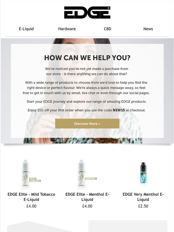 Edge Vaping How can we help you? Milled