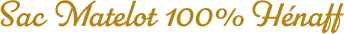 Sac matelot 100% Hénaff