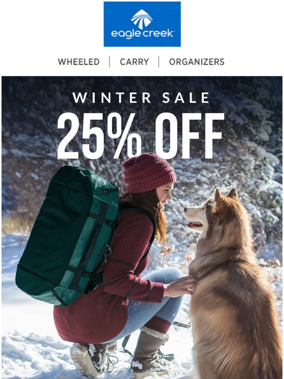 25% OFF Gear // Just in Time for Holiday Travel