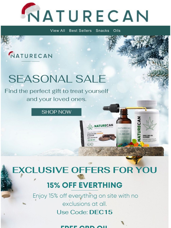 Seasonal Sale 15% off everything!