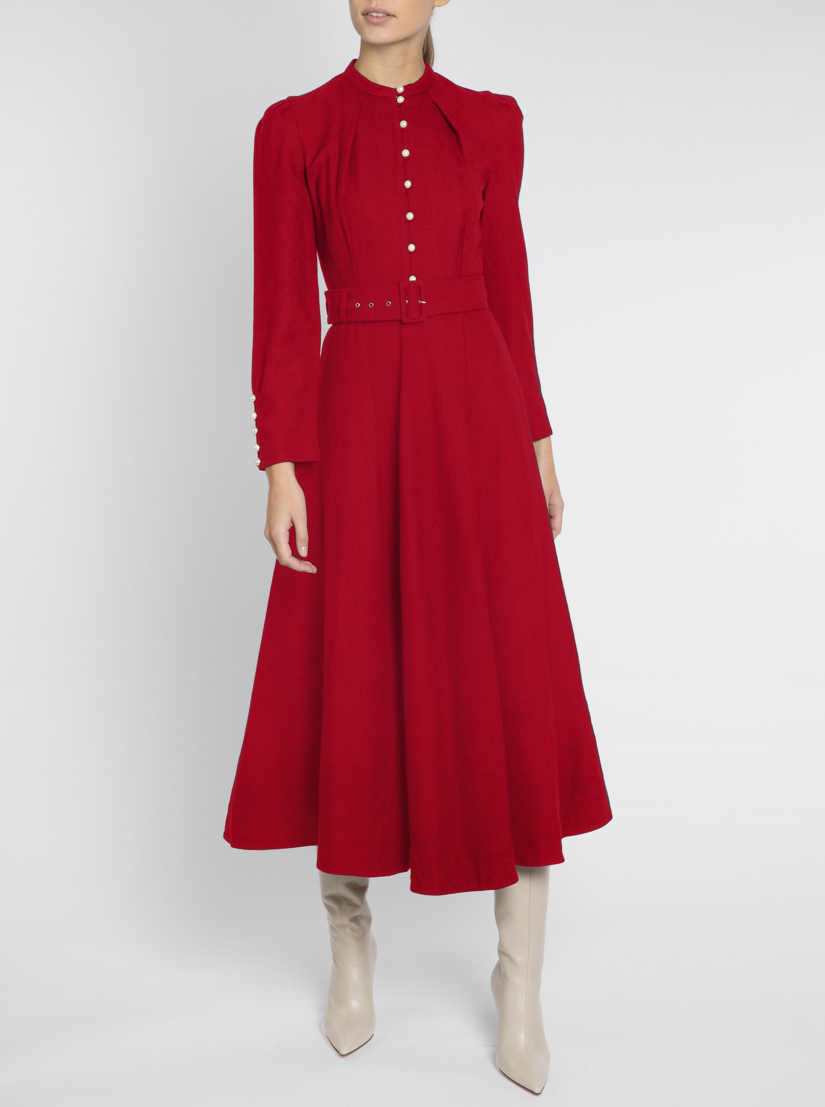 Calla Burgundy Velvet Dress – Beulah London