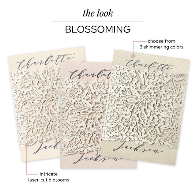 Blossoming - Laser Cut Invitation