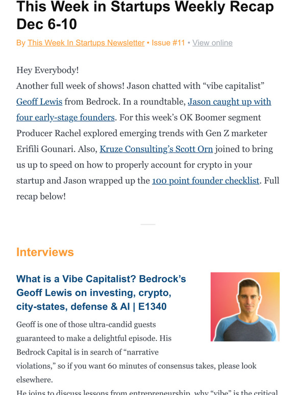This Week in Startups Weekly Recap Dec 6-10