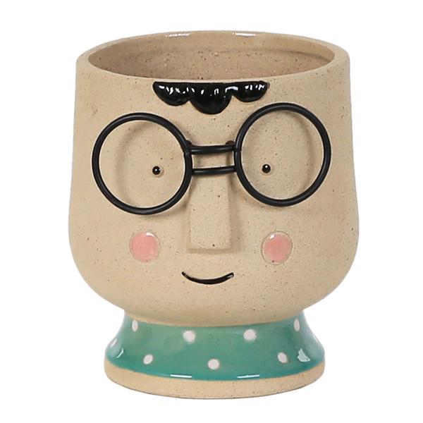 Image of face plant pot
