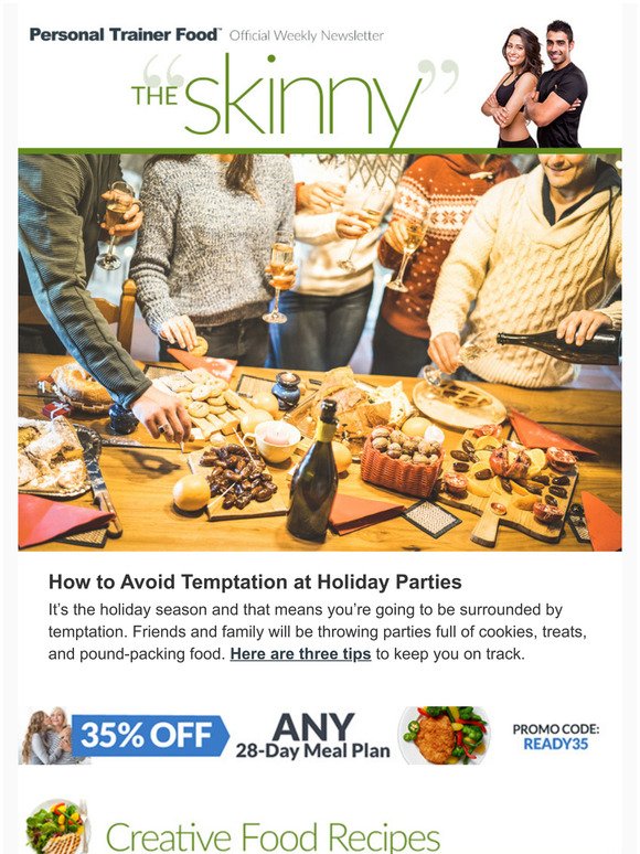How to Avoid Temptation at Holiday Parties