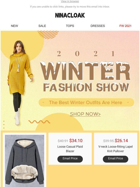 Say hello to winter with new styles 