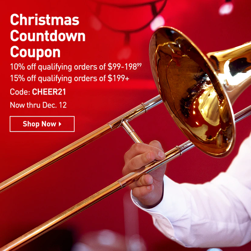 Woodwind & Brasswind Your Christmas Countdown Coupon expires tonight