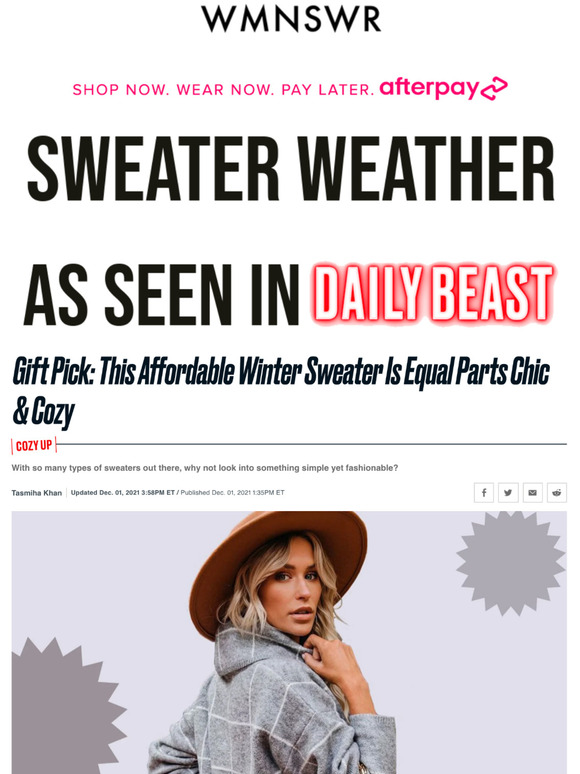 10 Must Have Sweaters for YOU this Winter