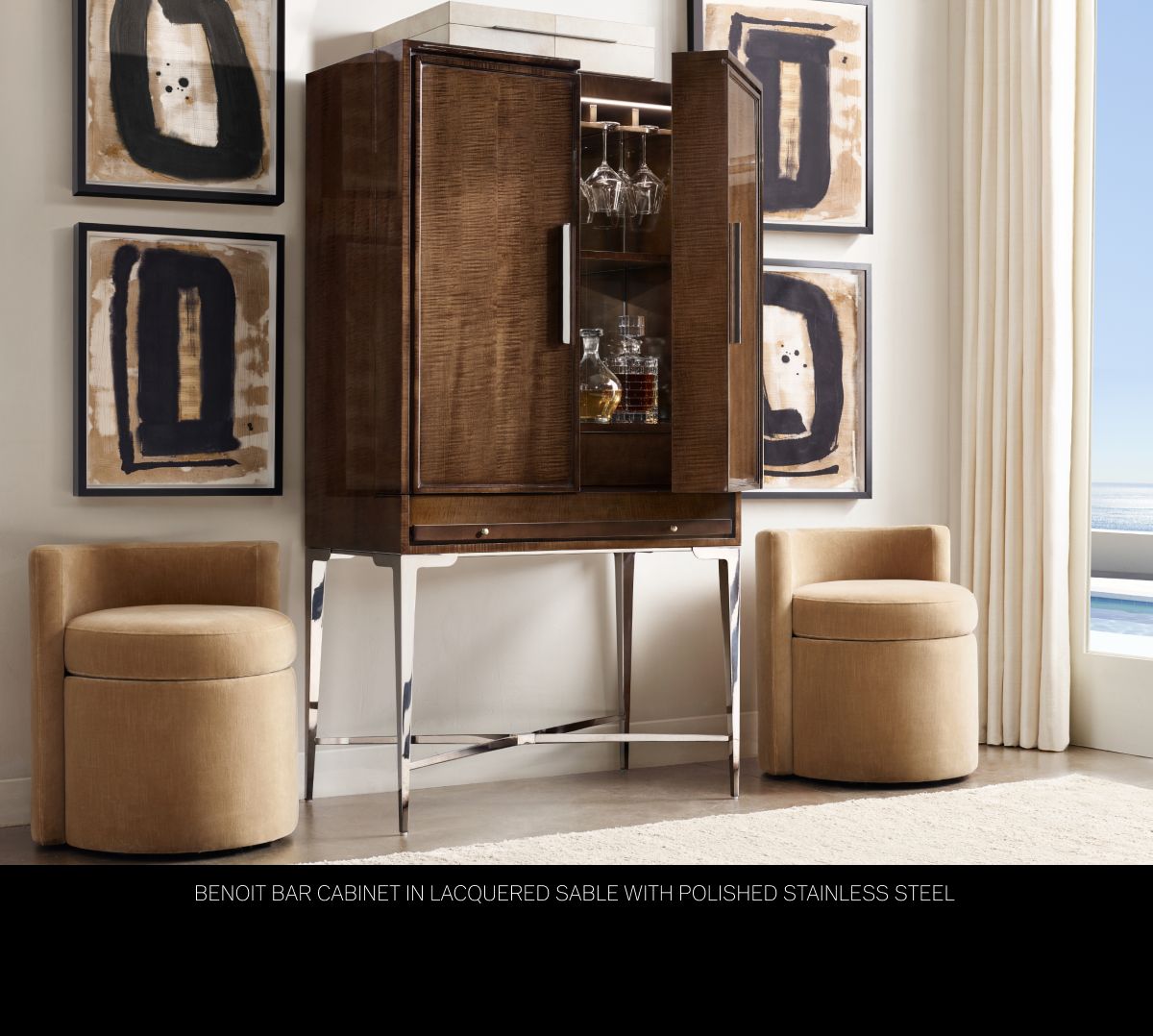 Benoit Bar Cabinet