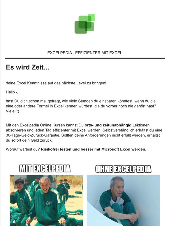 Es wird Zeit ..