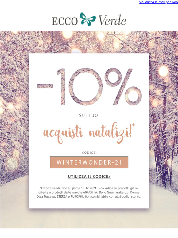ecco verde codici sconto