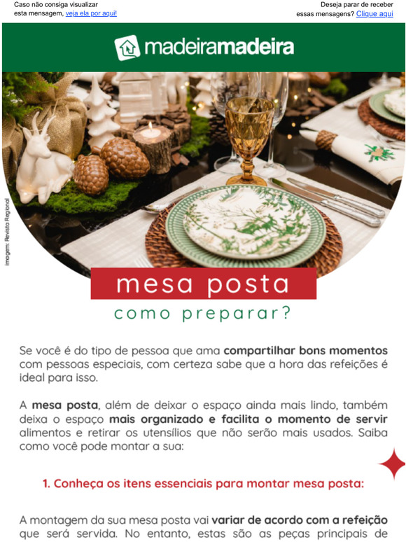Prepare uma linda mesa posta nesse fim de ano