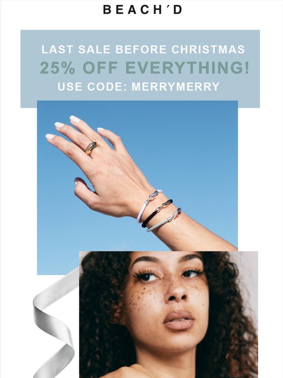 One more time! 25% Off
