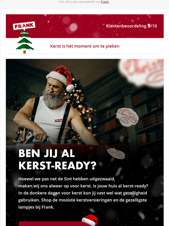 Kerst is ht moment om te pieken