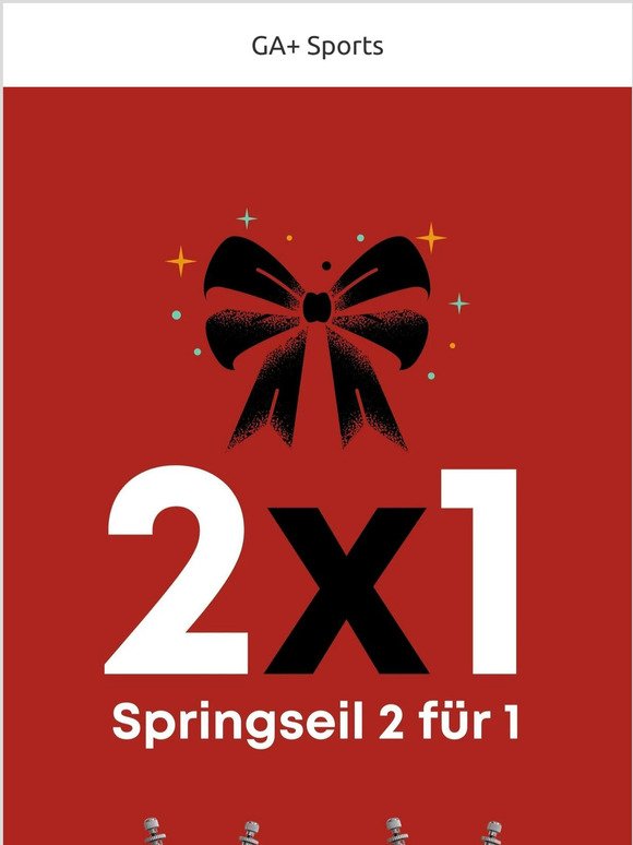 CHRISTMAS SALE | Gratis GA+ Springseil und Chalk oder Smart Box geschenkt!