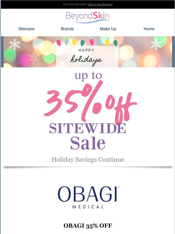 Holiday Sale - Obagi, Neocutis & Site Wide Discounts