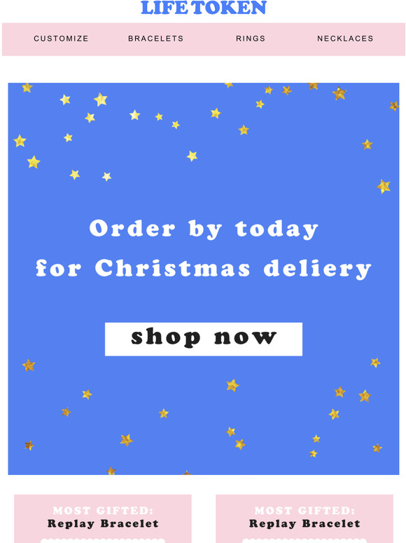 Order by today for Christmas delivery