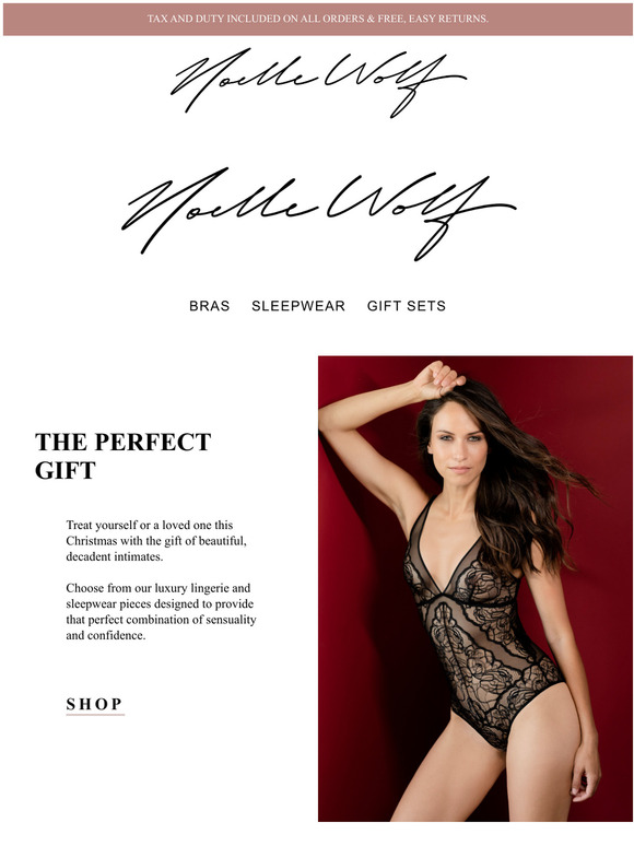Luxury lingerie in time for Christmas