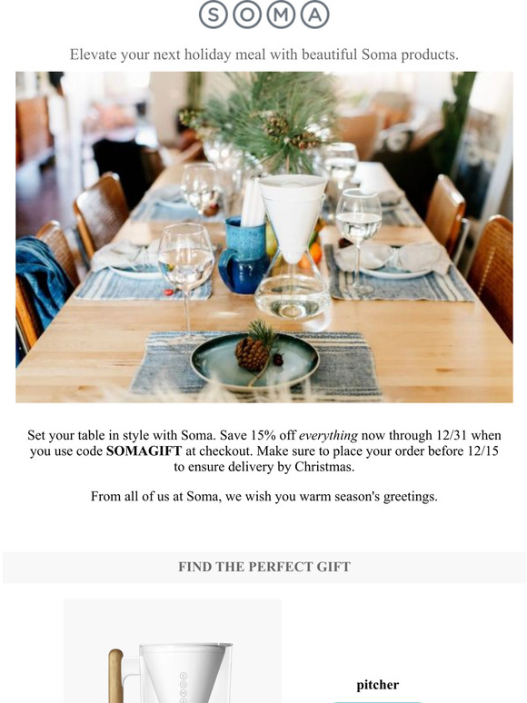Set An Elegant Table with Soma