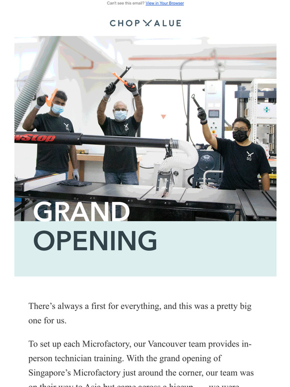 Celebrating Singapores Microfactory grand opening (and the resilience of our team)