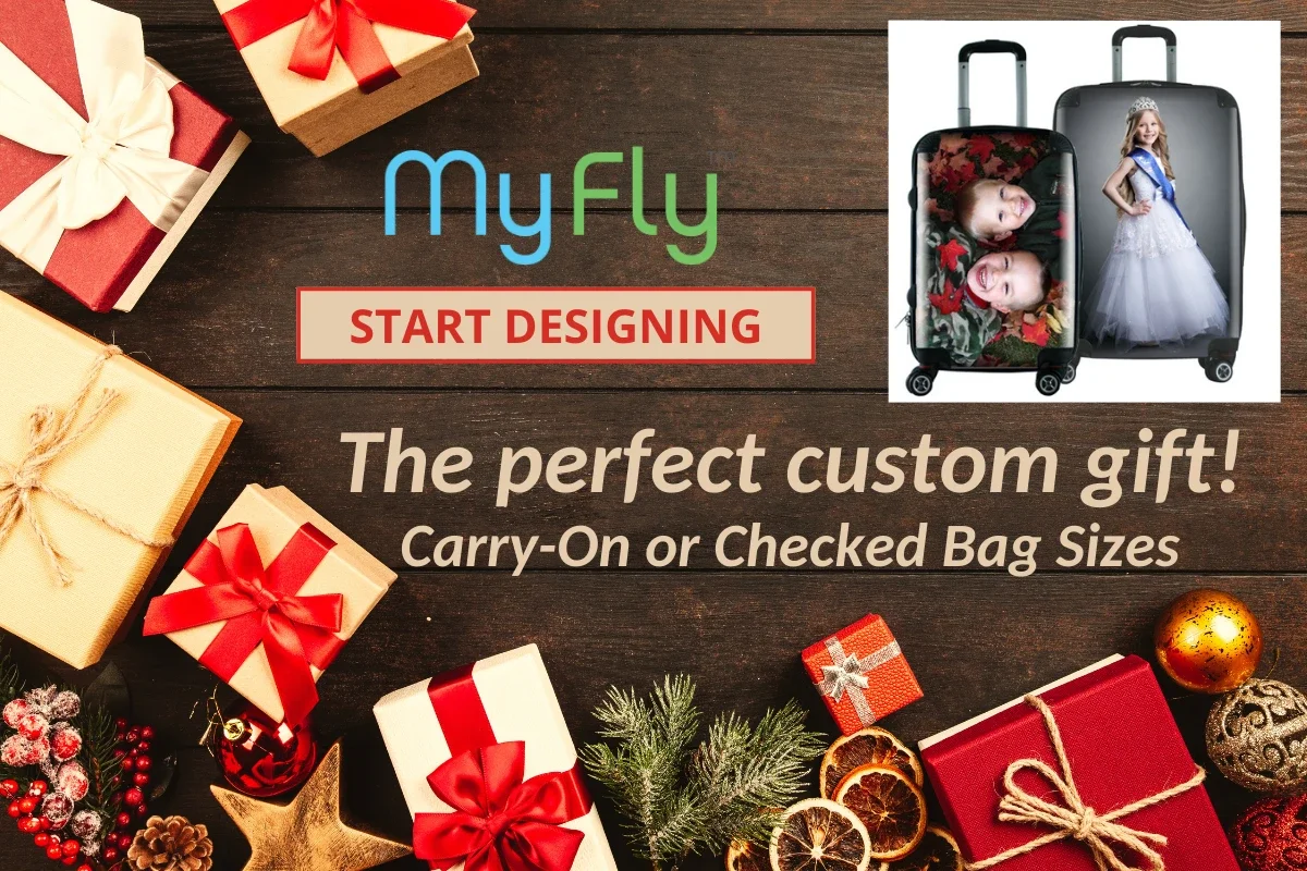 Personalize luggage with your favorite photos!