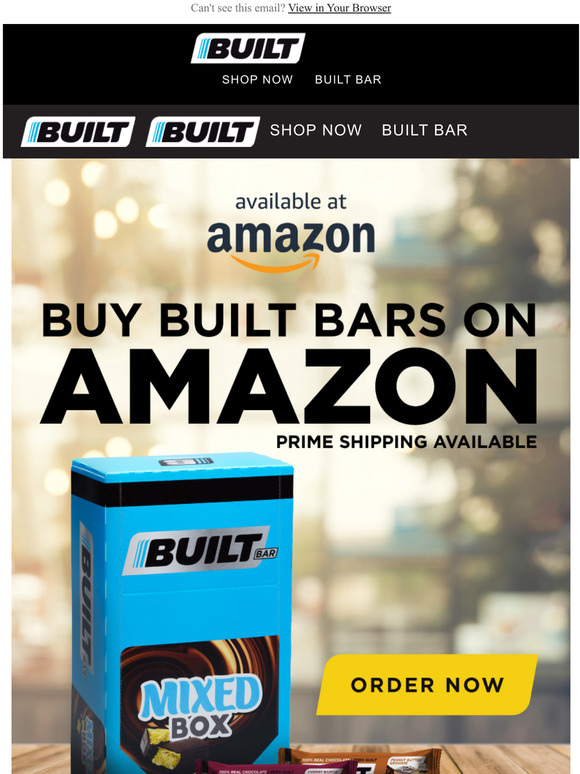 Built Bar Built Bars now available on Amazon! Milled