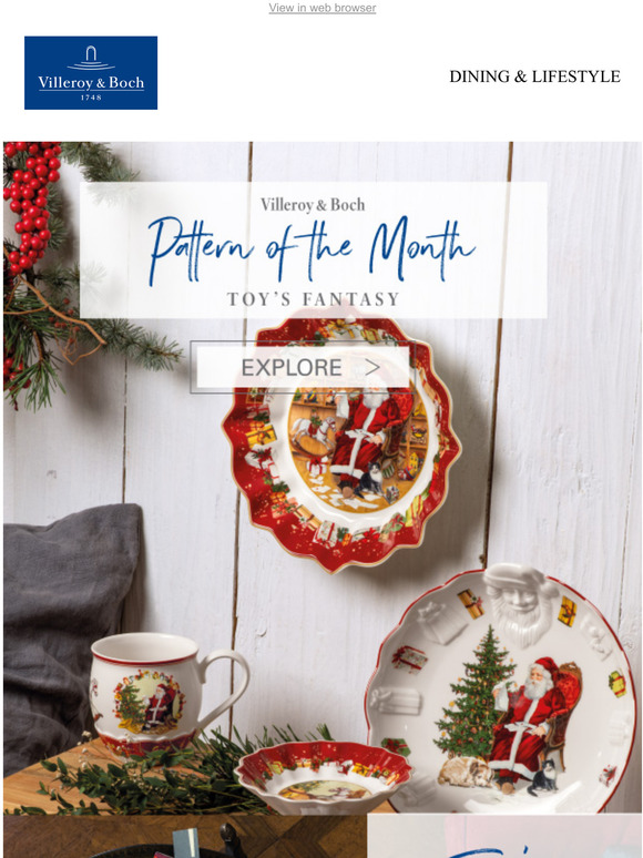 Villeroy & Boch: History & Tradition Surround December's Pattern of the ...