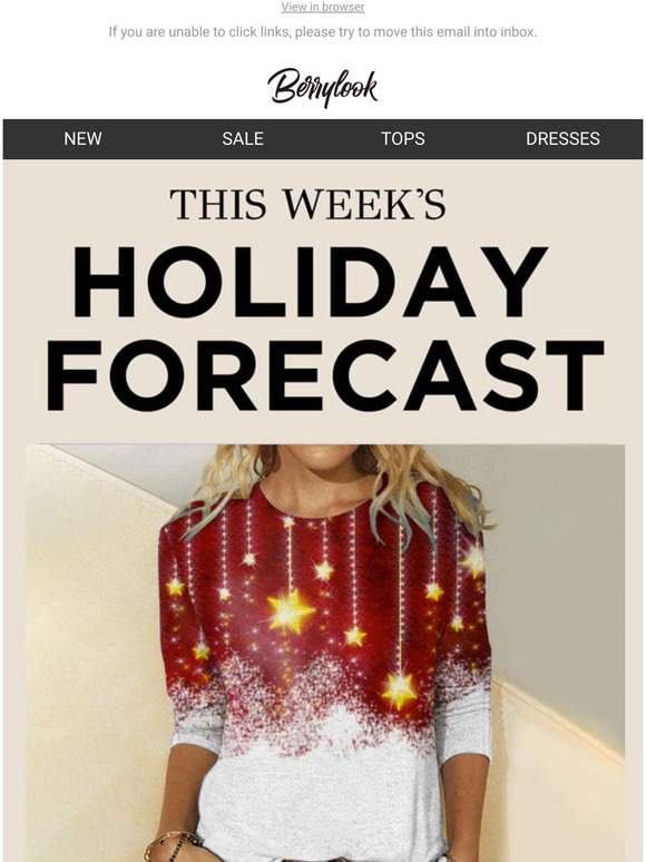 This Week's Holiday Forecast...