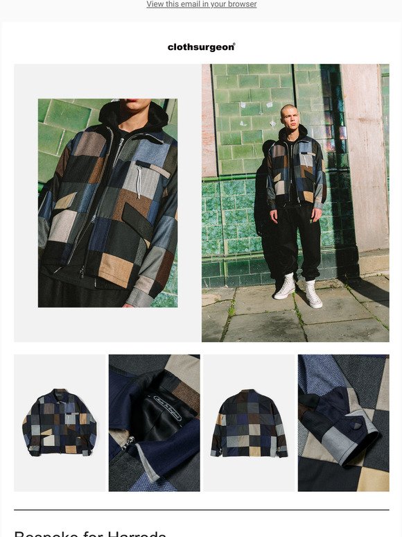 clothsurgeon x Louis Vuitton Scarf Bomber Jacket