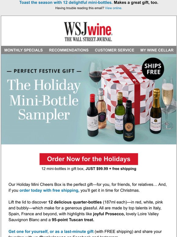 Offering Free Shipping on Holiday Orders - WSJ