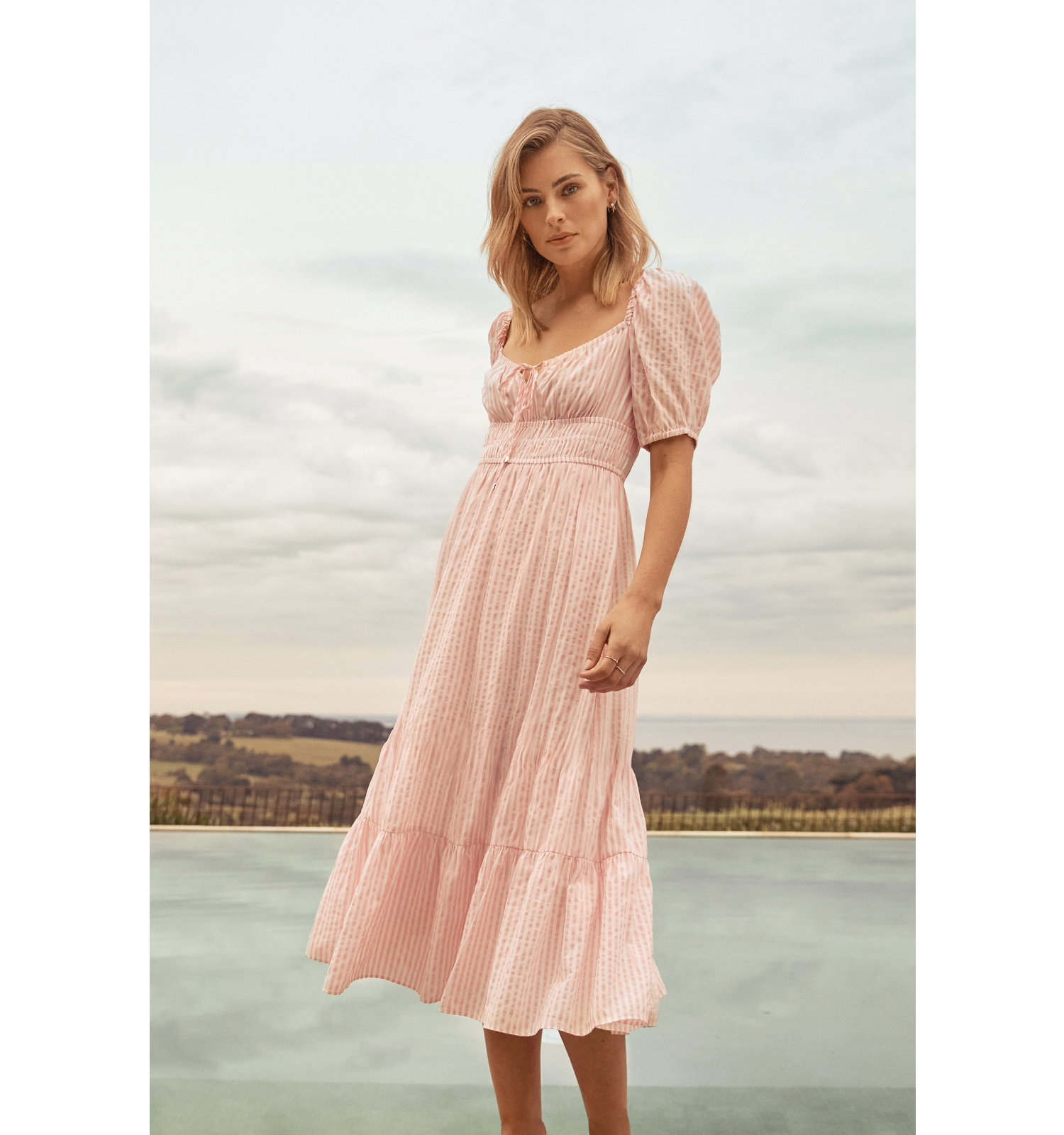 Josephine Tiered Midi Dress