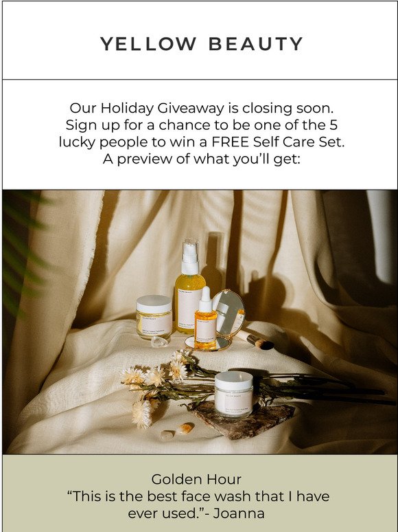 Last chance to win a FREE holiday gift!