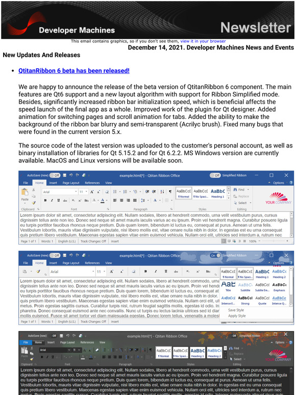 December 14, 2021. Developer Machines News